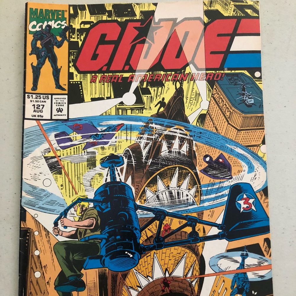 G.I.JOE Comic Book # 127 Aug 1992